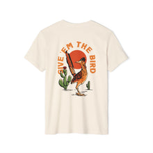 Load image into Gallery viewer, Give 'Em The Bird - Back Logo - Unisex Recycled Organic T-Shirt